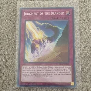 Yu-Gi-Oh Judgment of the Branded Trap Card